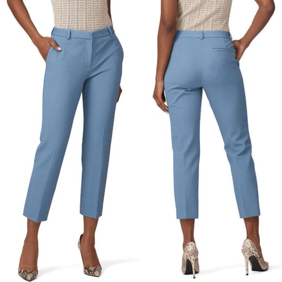 THEORY Tailor Union Knit Blue Pants Trousers